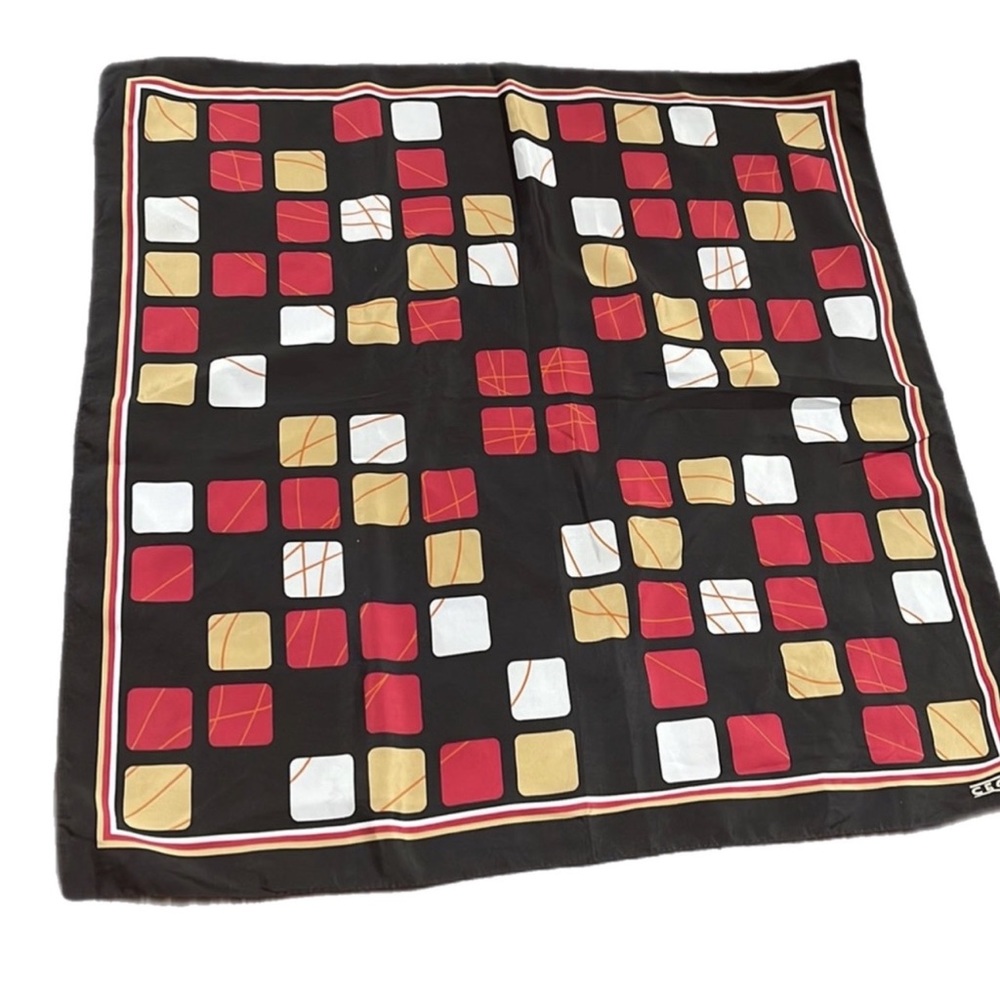 Vintage Cecil Scarf Geometric mid century modern style print
